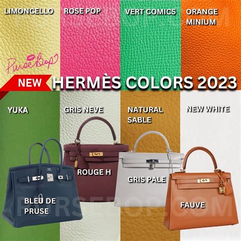 hermes leather colors|hermes colors value guide.